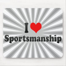 Jag älskar Sportsmanship Mus Mattor