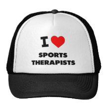 Jag älskar sportterapeuter trucker kepsar