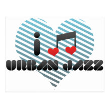 Jag älskar stads- Jazz Vykort