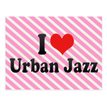 Jag älskar stads- Jazz Vykort