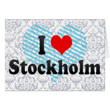 Jag älskar Stockholm, sverige Kort