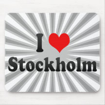 Jag älskar Stockholm, sverige Mus Matta