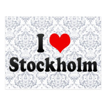 Jag älskar Stockholm, sverige Vykort