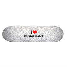 Jag älskar stridroboten anpassad skate board