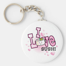 Jag älskar sushi nyckelring