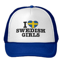 Jag älskar svenska flickor trucker keps