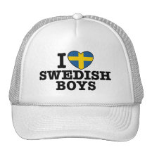 Jag älskar svenska pojkar baseball hat