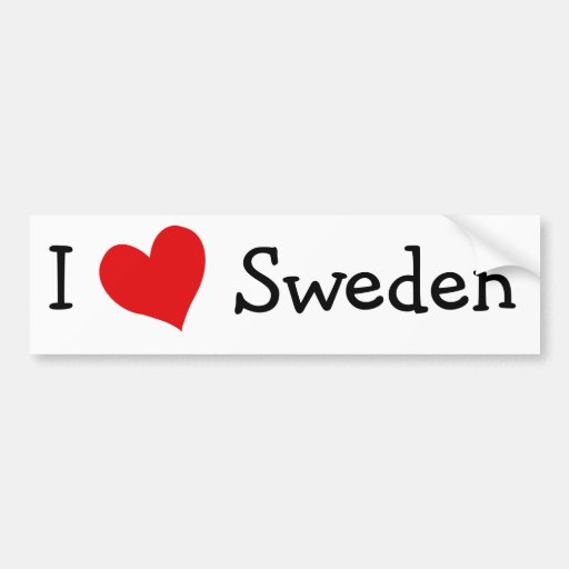 Jag älskar sverige bildekaler