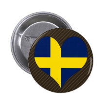 Jag älskar sverige knapp