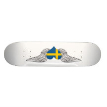 Jag älskar sverigen - vingar skate boards