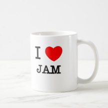 Jag älskar sylt kaffe muggar