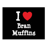 Jag älskar T-tröja för klimuffinhjärta Vykort