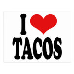 Jag älskar tacosen vykort