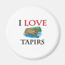 Jag älskar Tapirs Kylskåpsnagnet