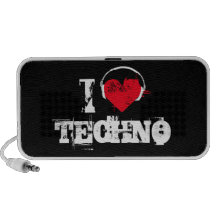 Jag älskar Techno iPod Högtalare