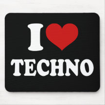 Jag älskar Techno Mus Mattor