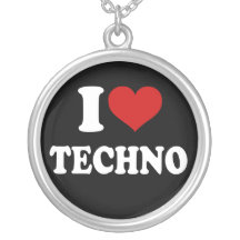 Jag älskar Techno Skräddarsydda Halsband