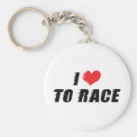 Jag älskar till tävlingen Keychain Nyckel Ring