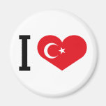 Jag älskar Turkiet Kylskåpsnagnet