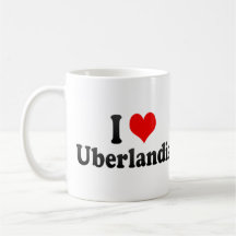 Jag älskar Uberlandia, Brasilien Kaffe Mugg