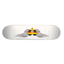 Jag älskar Uganda - vingar Skateboards