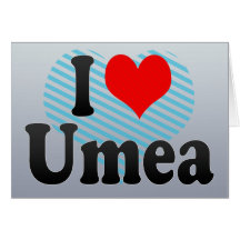 Jag älskar Umea, sverige Kort