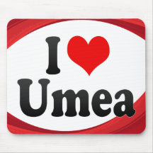 Jag älskar Umea, sverige Musmattor