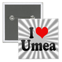 Jag älskar Umea, sverige Pins