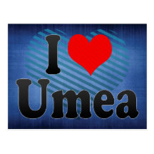Jag älskar Umea, sverige Vykort
