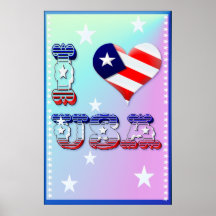 Jag älskar USA den stora affischen