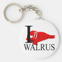 Jag älskar valrossen Keychains Nyckelringar