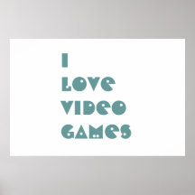 JAG ÄLSKAR VIDEOSPEL PRINT