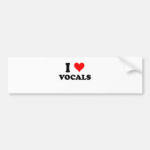 Jag älskar Vocals Bildekaler