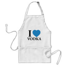 Jag älskar Vodka Förkläden