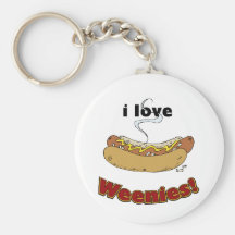 Jag älskar Weenies~-varmkorvar Nyckelringar