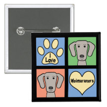 Jag älskar Weimaraners Nål