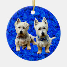 Jag älskar westiesornament.en jul dekorationer