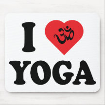 Jag älskar Yogagåvan Mus Mattor