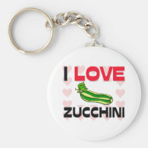 Jag älskar zucchinien nyckel ring