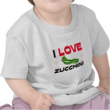Jag älskar zucchinien t shirt