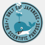 Jag äter endast japanen för vetenskapligt ämnar klistermärken