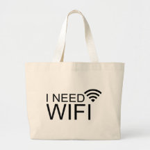 Jag behöver wifiinternet tote bag