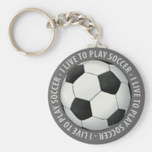 Jag bor för att leka fotboll - Keychain Nyckelring