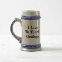 Jag bor för att undervisa geologi kaffe kopp