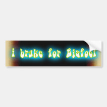 jag bromsar för Bigfoot Bildekal