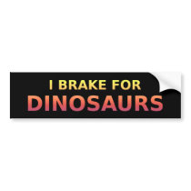 Jag bromsar för Dinosaursbildekal