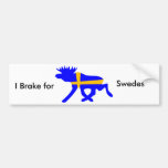 Jag bromsar för svenskar, bildekal