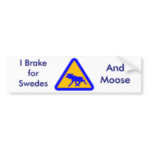 Jag bromsar för svenskar, bumpersticker