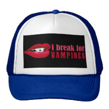 Jag bryter för vampyrläpparskörd riklig III Mesh Kepsar