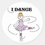 Jag dansar skjortor och gåvor för Ballerina T Klistermärke
